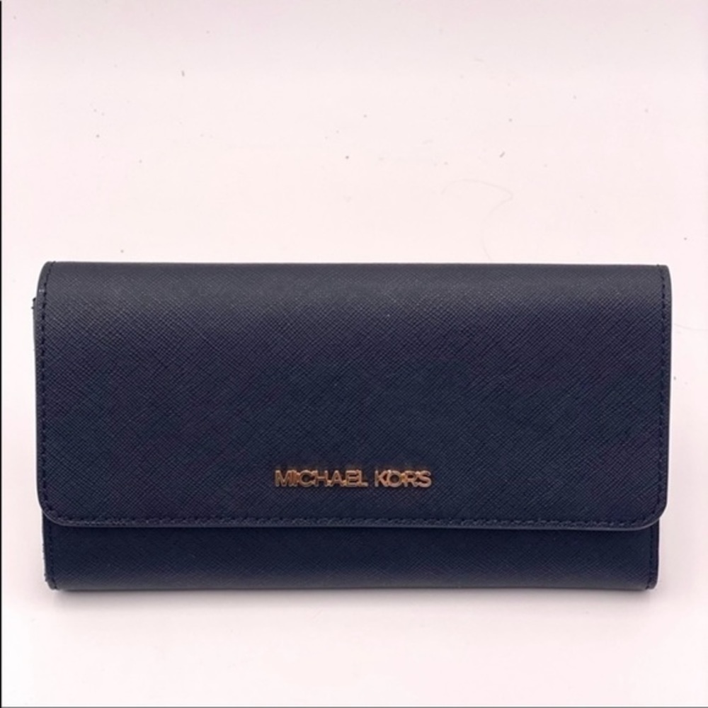 Michael Kors Trifold Wallet Black - Picture 6 of 7
